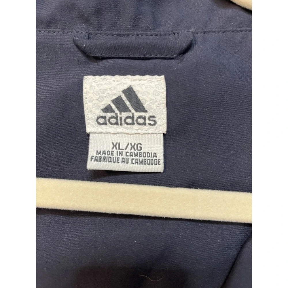 Adidas ClimaShell 1/4 Zip Golf Vest Windbreaker Navy Mens XL Pockets Preppy